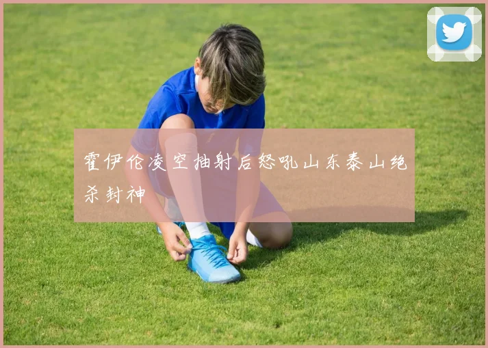 霍伊伦凌空抽射后怒吼山东泰山绝杀封神